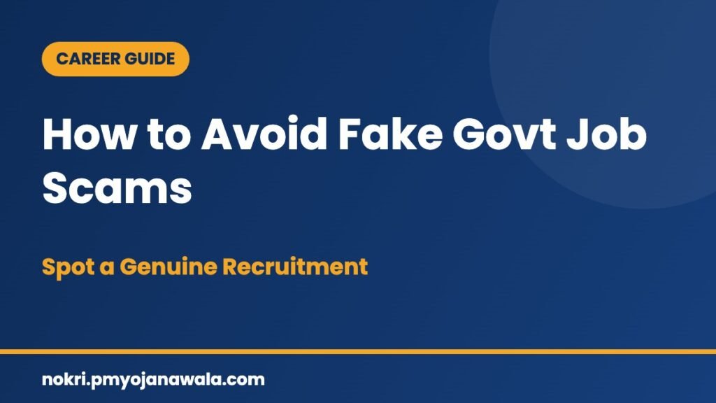 How to Avoid Fake Govt Job Scams