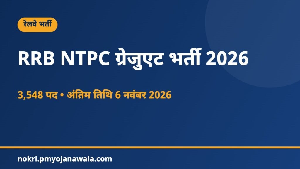RRB NTPC ग्रेजुएट भर्ती 2026